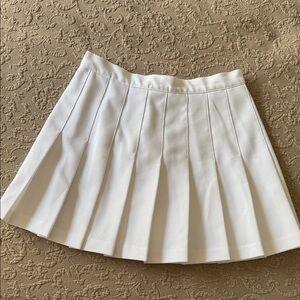 White Pleated tennis Skirt